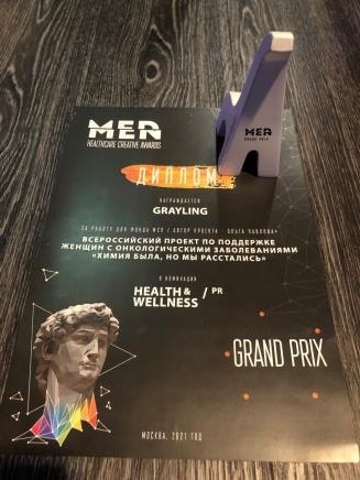 Medmen Healthcare creative awards - победитель категорий Gold и Grand Prix 2021 (номинация: Health & Wellness / PR) 